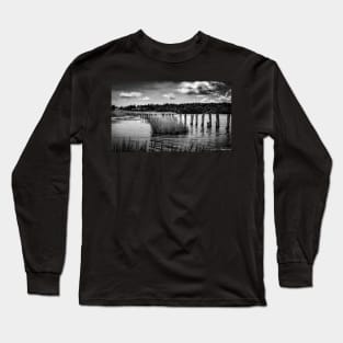 McCormack's Beach Provincial Park in Black & White Long Sleeve T-Shirt